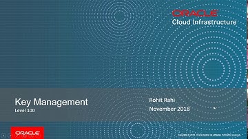 OCI Level 100 - Key Management