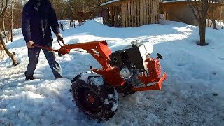 Выгрузил в одно лицо, первый запуск, впечатления // Мотоблок БЕЛАРУС 09Н