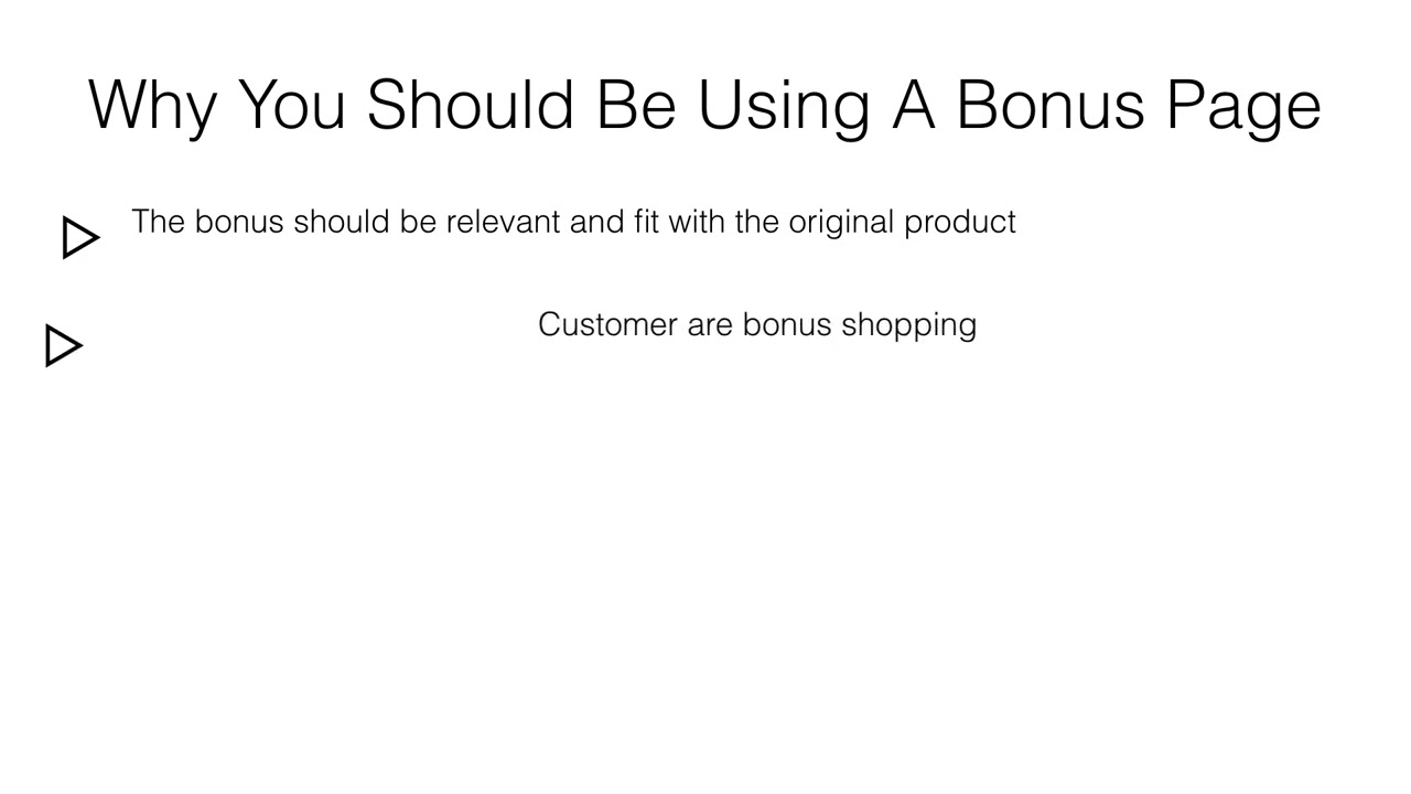 Affiliate Bonus Formula / Why You Should Be Using A Bonus Page