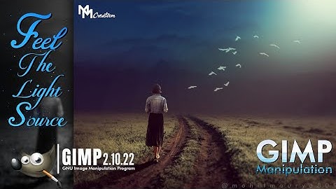 Feel the light source GIMP Manipulation Tutorial | Photoshop editing in gimp | Codingcreator
