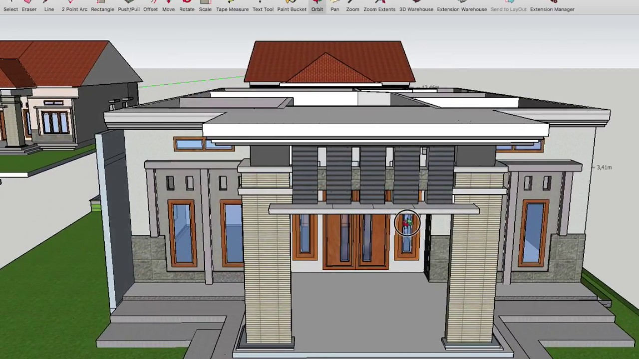 Desain 3d Rumah Minimalis Modern