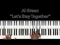 Al green lets stay together piano tutorial
