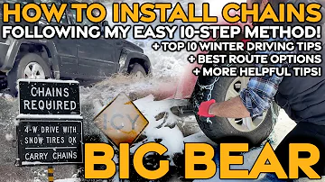 Must Know Before Visiting Big Bear in Winter! Chains, Driving Tips, and Best Routes!