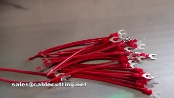 Fully automatic one head pre insulated terminals crimping machine