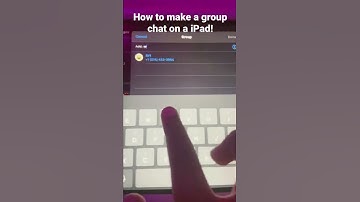 How to make a group chat on a iPad