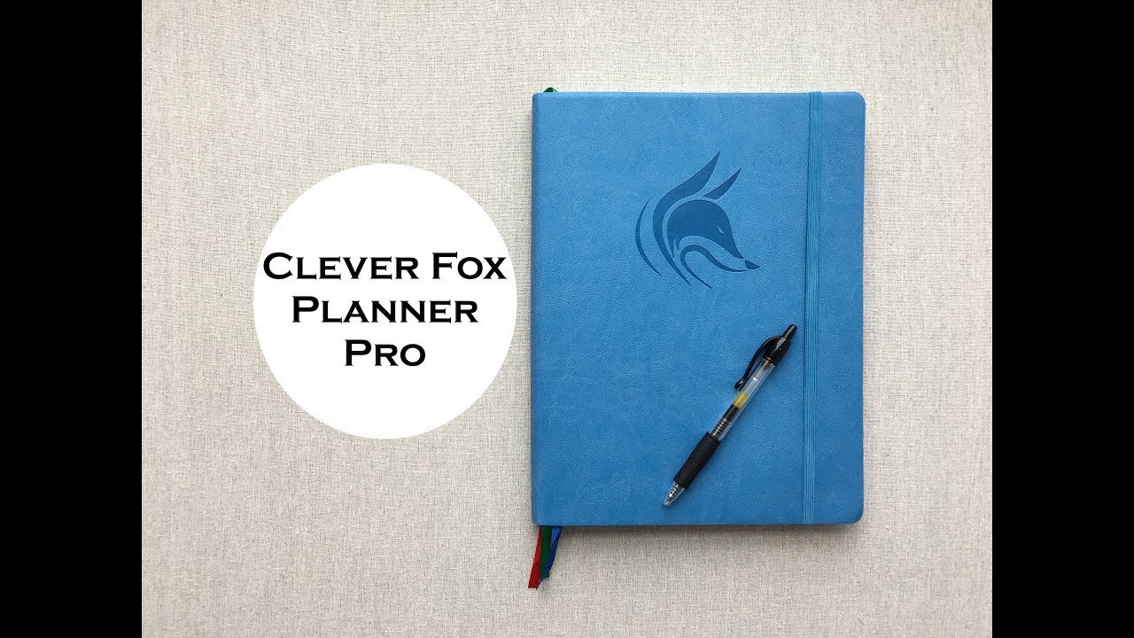 Clever Fox Planner PRO Weekly & Monthly Life To Increase Productivity Time  Black