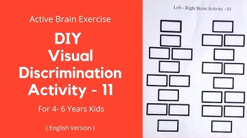 DIY Visual Discrimination Activity - 11 ( English Version ) | Active Brain Exercise | Kids Learning