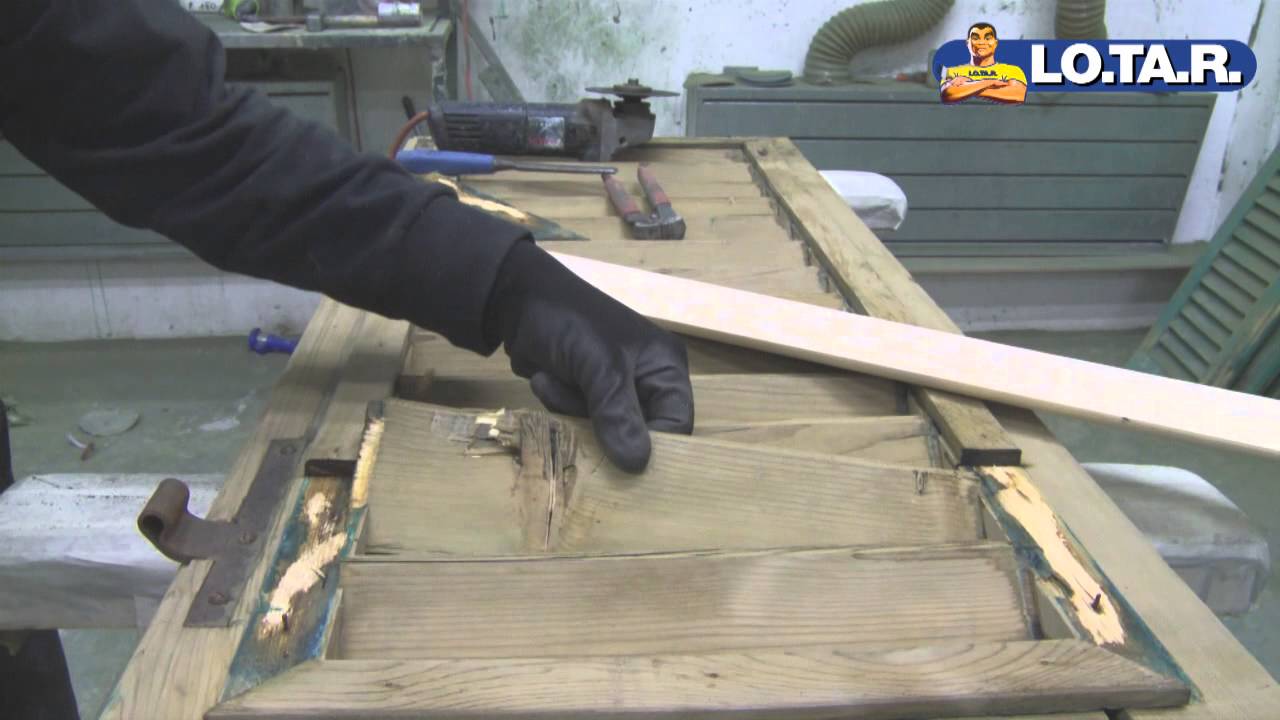 Come restaurare persiana in legno: riparazione (2/4) youtube Costruire una persiana