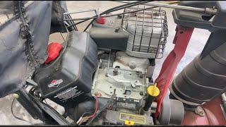 How to Adjust the Governor on your Snow Blower, Speed it up and throw snow farther. Craftsman 10hp