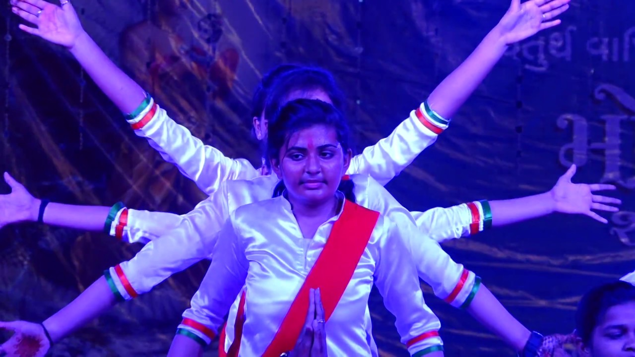 Jay Jay Garvi Gujarat song// nilkanth vidhyapith talaja// annual// day 2017// 7 Star dance academy