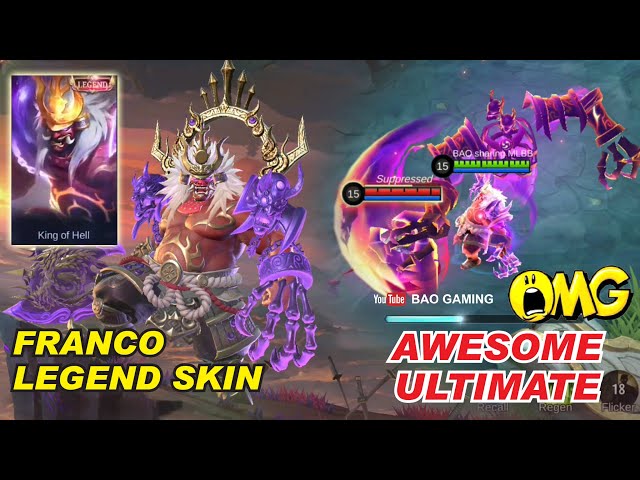 MLBB New Legend Skin: Franco – King of Hell is coming soon