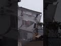 Трехэтажный дом рухнул в Сочи в результате разгула стихии (Микрорайон Лоо Лазаревский район) #shorts