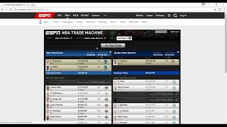 ESPN NBA TRADE MACHINE: BECOME A GM AND TRADE ANY PLAYER TO ANY TEAM, CARMELO TO WARRIORS OK SEE