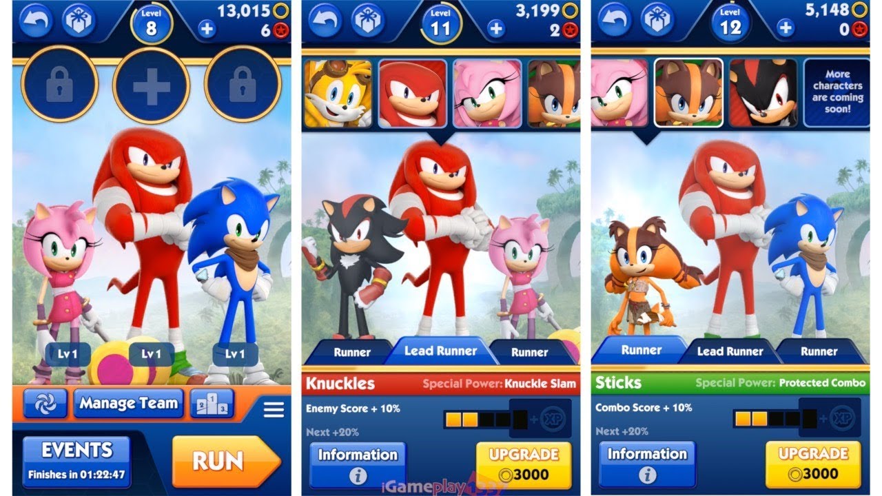 Sonic Dash 2: Sonic Boom (Android) - Knuckles and Shadow - YouTube