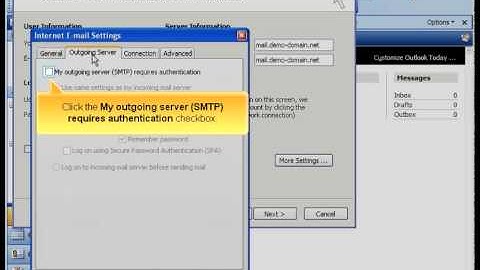 Adding email accounts in Outlook 2003 by Host4Go Tutorials