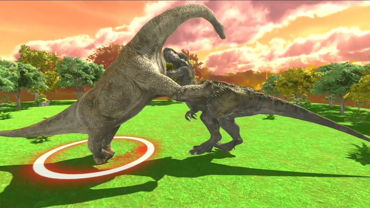 Predatory Dinosaurs VS Herbivorous Dinosaurs - Animal Revolt Battle Simulator