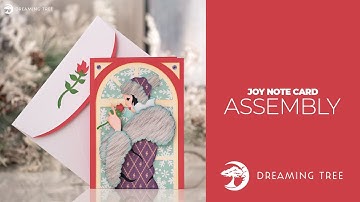 SVG File - Joy Note Card - Assembly Tutorial (For Cricut, Silhouette, and ScanNCut)