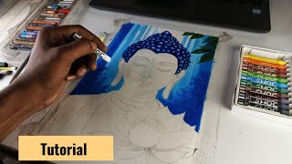 lord Buddha drawing tutorial 🖌️🎨🖌️ | how to draw lord Buddha drawing | suresh k arts lord Buddha