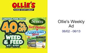 Ollie's Weekly Ad 06/02 - 06/13