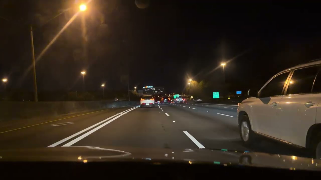 HPS STREETLIGHTS ON HWY 75 NORTHBOUND IN ATLANTA GEORGIA!!!!! 