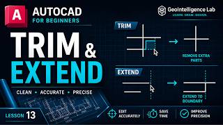 AutoCAD Trim & Extend Tutorial | Clean Drawings Fast (Beginner Guide)