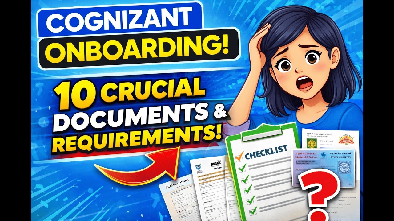 Joining Soon? Watch This BGV Documents Checklist First 📄📄 @cognizant