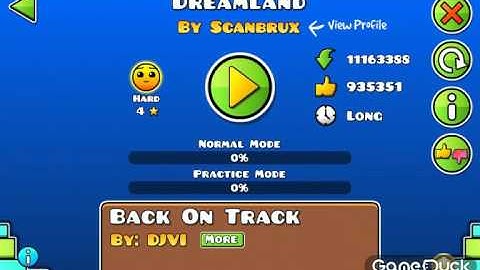 Geometry dash. Dreamland by scanbrux.
