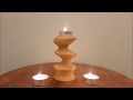 Turning an Off Center / Eccentric Candle Holder