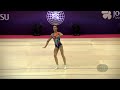 KURASHVILI Anastasiia UKR 2022 Aerobic Worlds Guimaraes POR Individual Women Qualification 