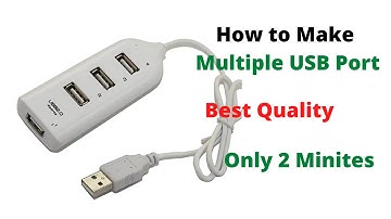How to make Multiple USB ports at home | USB hub