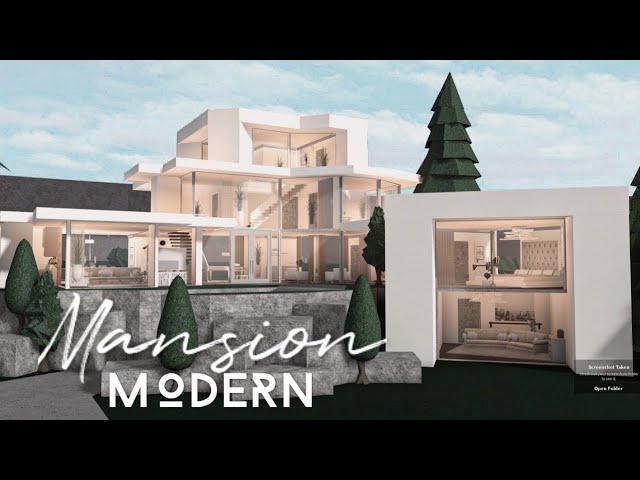 Bloxburg: Mansion Modern Minimalist ((No LargePlot)), House Build