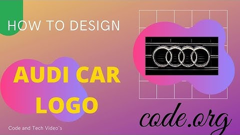 How To Design Audi Car Logo in Artist Lab Code.org #learntocode #codeandtech!