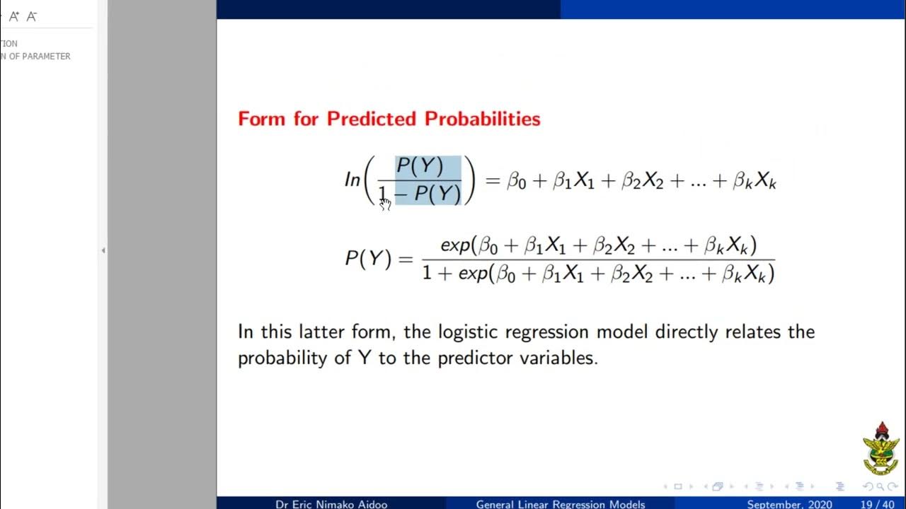 Logistic Regression Computing Odd Ratios, Probabilities, Log odds in ...