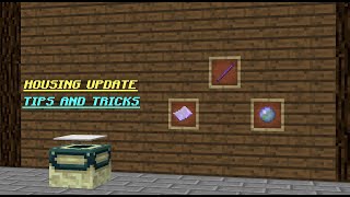Hypixel Housing Tips and Tricks (New Update!)