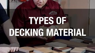 The Latest Deck Materials
