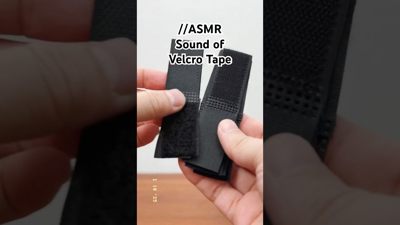 //ASMR Sound of Velcro Tape no talking