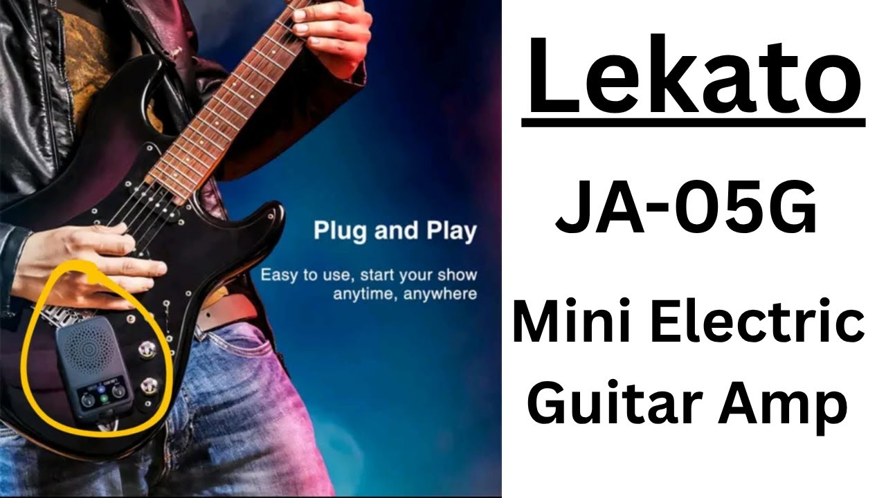 Мини-комбоусилитель для электрогитары Lekato JA-05G — распаковка и демонстрация @TeacherBob