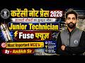 Currency Note Press Junior Technician 🔥 | Fuse Most Important MCQ’s | Printing &amp; Control 2026