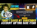 I SAVED MY SUBSCRIBER ACCOUNT 😓CRYING MOMENT - GARENA FREEFIRE