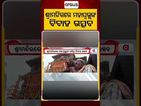 ମହାପ୍ରଭୁଙ୍କ ବିବାହ ଉତ୍ସବ | Lord Jagannath | Rukmini Harana Ekadashi | Srimandir | Argus News