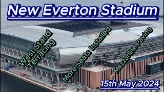 New Everton FC Stadium - 15th May 2024 - Bramley Moore Dock - latest progress update #efc