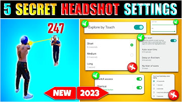 New Headshot Setting Free Fire 🔥| Free Fire Headshot Setting | Auto Headshot Setting Free Fire~ 2023