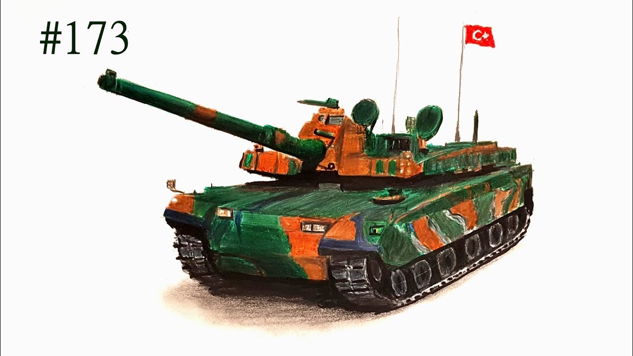 Tanki Drowing ALTAY TANKI ÇİZİMİ (ALTAY TANK DRAWING) #173 - YouTube