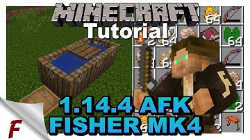 ✅ Minecraft JAVA 1.14.4 Easy AFK Fish Farm MK 4 Frilioth Tutorial Video  Server Friendly.