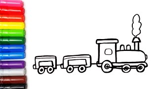 Train Coloring Pages For Kids