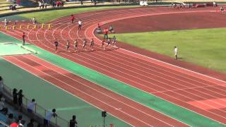 20140601 平成26年度福井県高校春季総体陸上 男子100m決勝