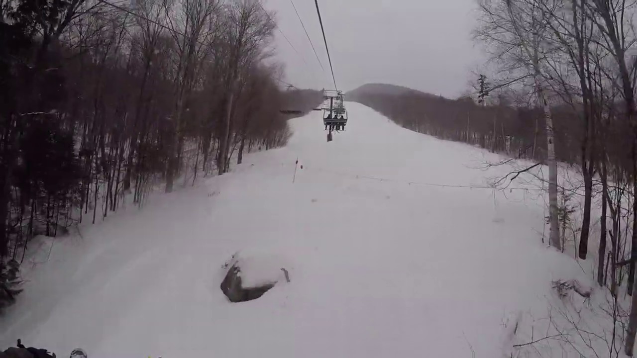 North Peak Express Quad - Loon Mountain - YouTube