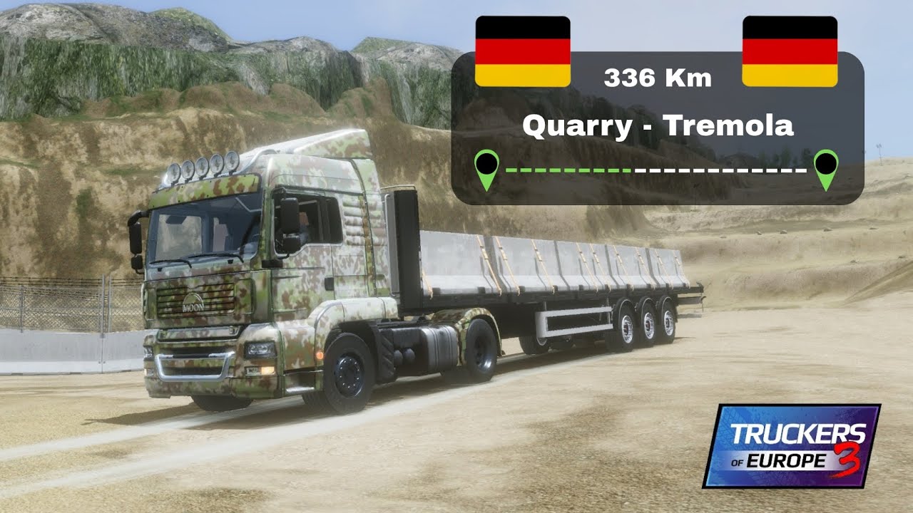Delivery from Quarry to Tremola: 336 km trip | TRUCKERS OF EUROPE 3