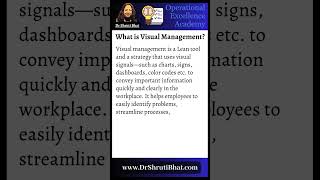 What is Visual Management? | What is Visual Management System? | What is meant by Visual Management? Net Worth