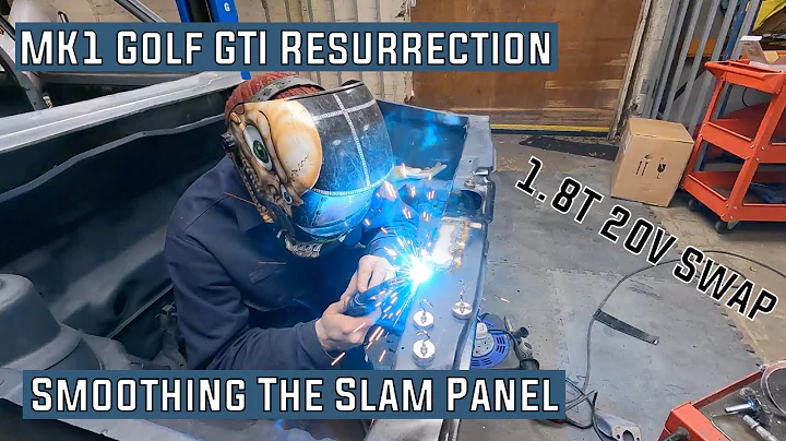Smoothing The Slam Panel  - 1983 Mk1 Golf GTI Campaign Restoration 1.8 20v t Swap Shaved Bay How To